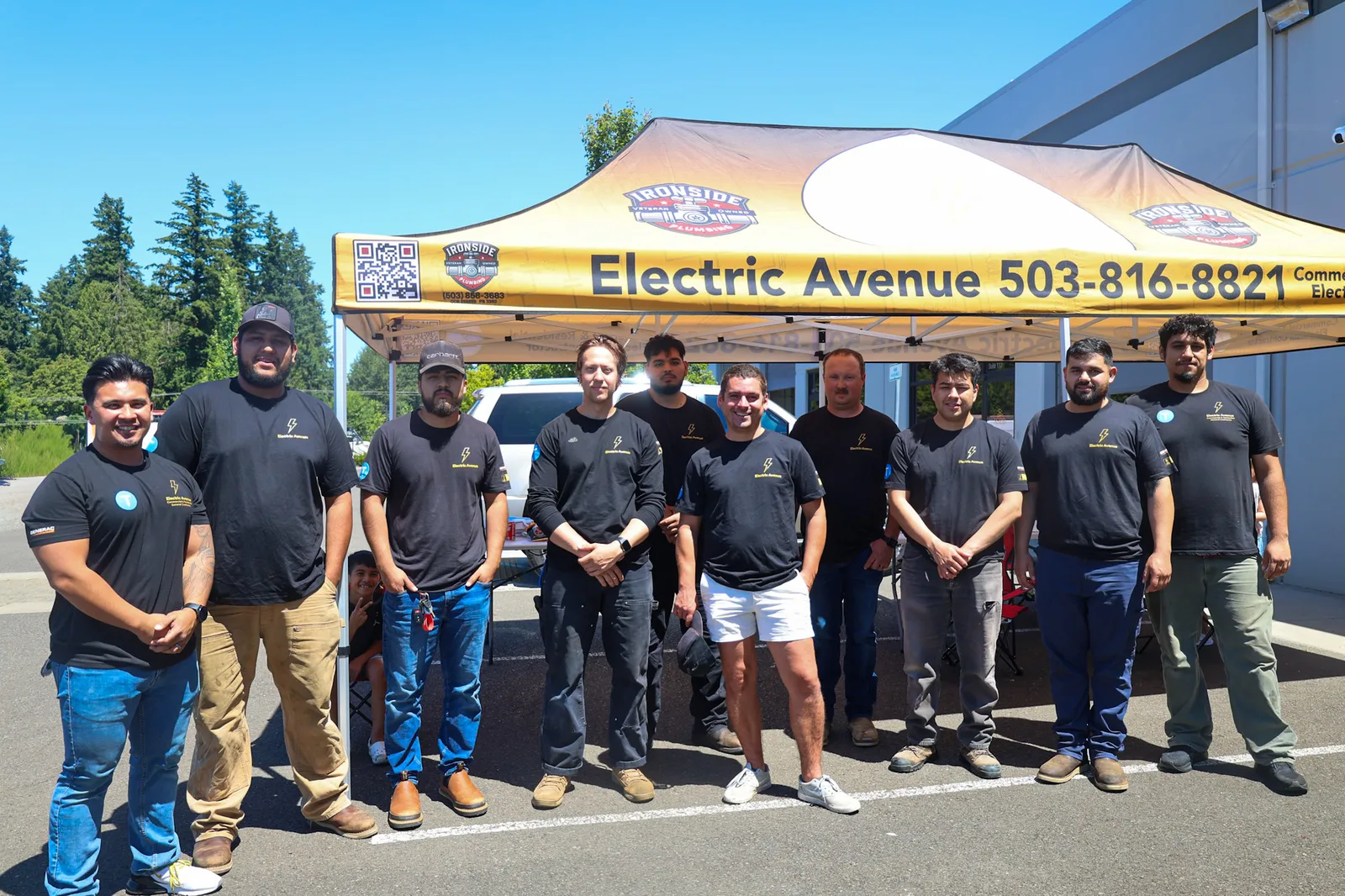 The Electric Avenue PNW electrical crew, veteran and family-owned