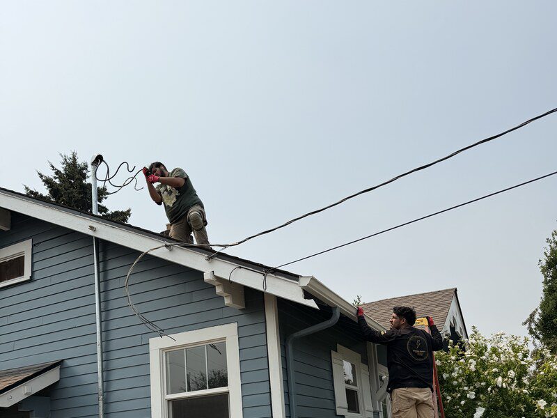 200 amp electrical service upgrade in progress in the Portland metro