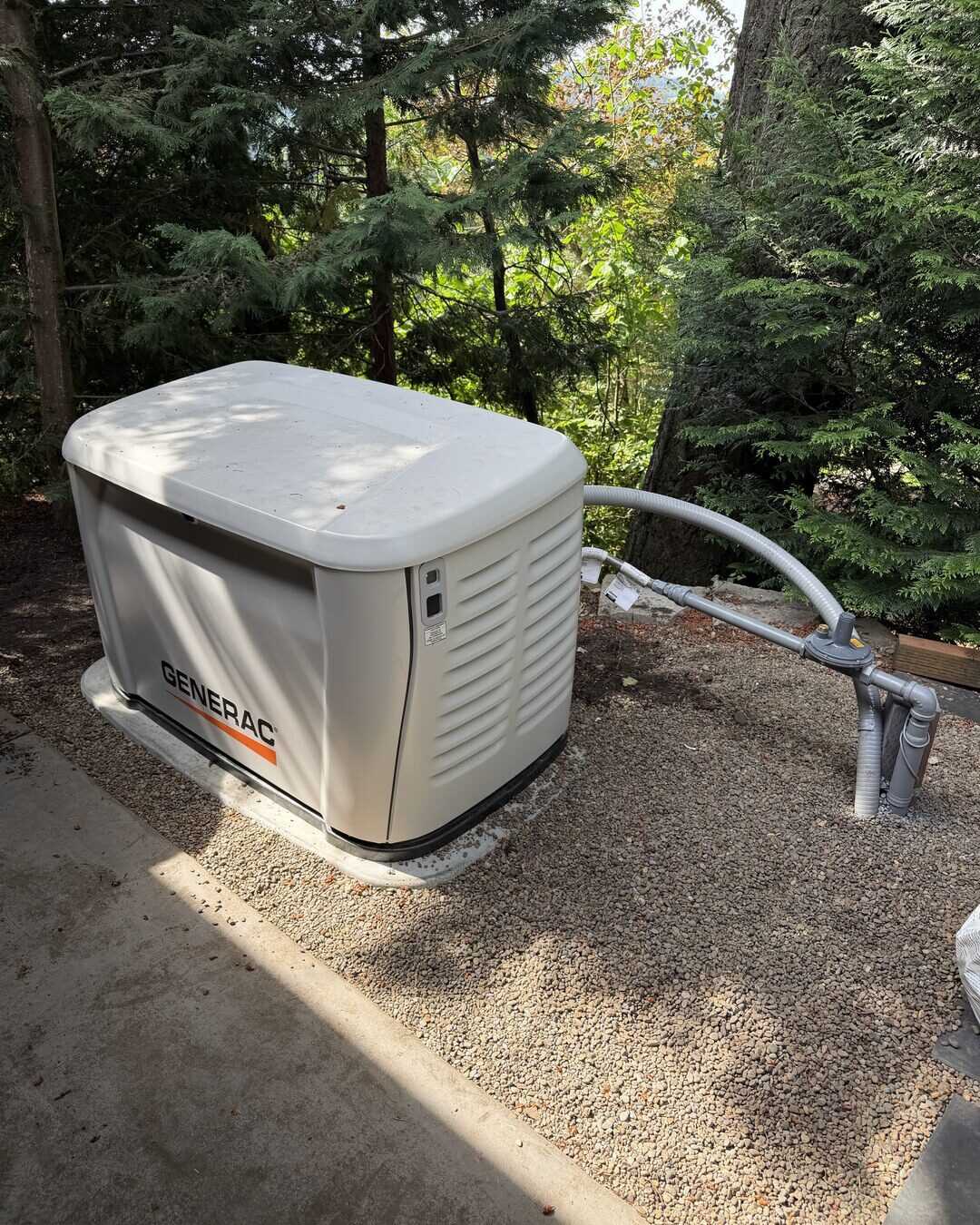 Generac standby generator installed in the Portland metro